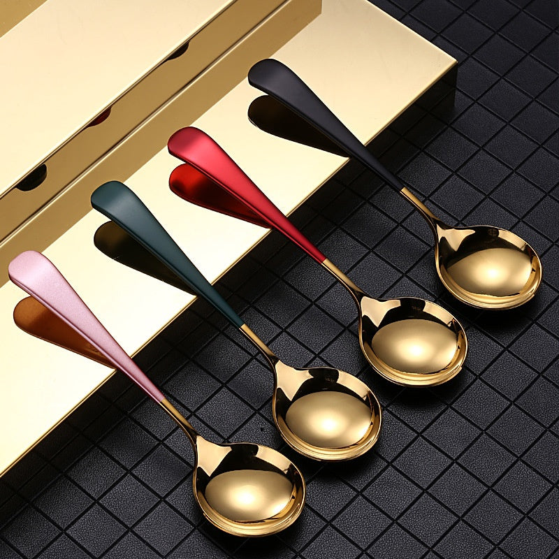 Stainless Steel Household Spoon 3.5mm Thickened Modern Kitchen Utensil