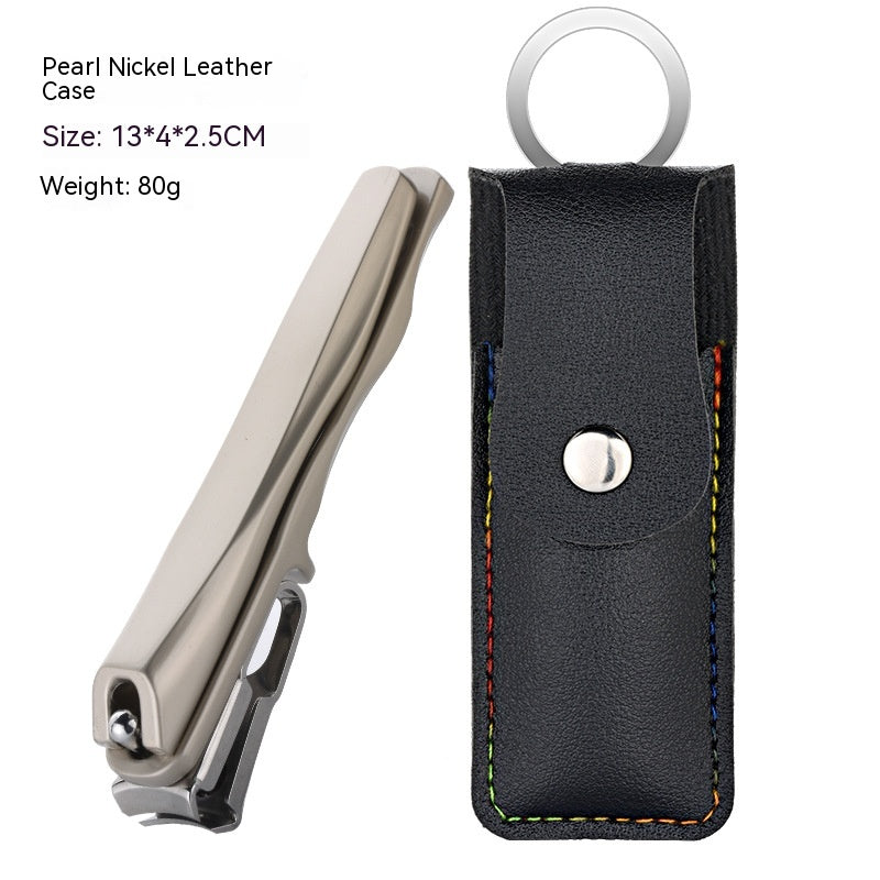 Large Opening Stainless Steel Nail Clippers - Household Portable 360° Rotating
