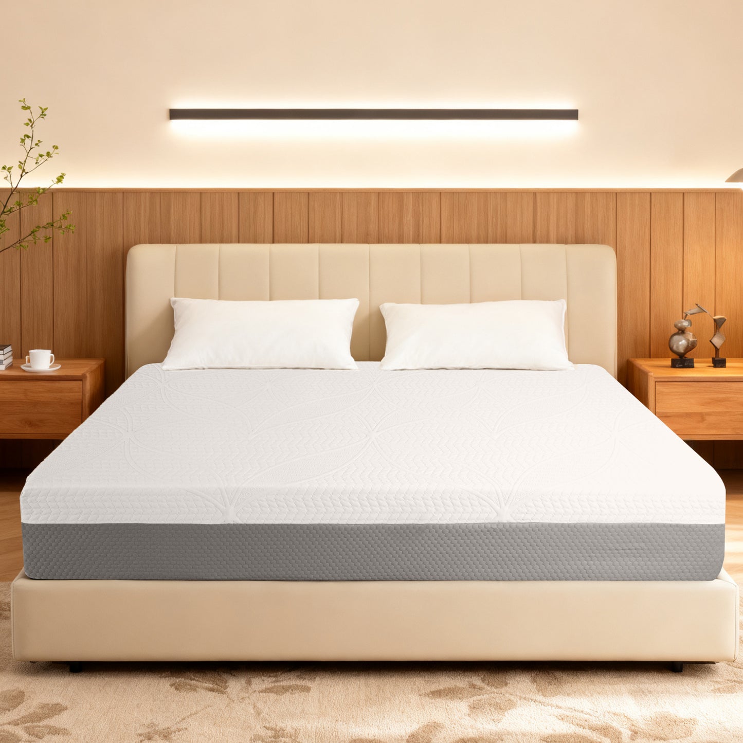 14-Inch King Mattress - Premium 4-Layer Foam with Ergonomic Support