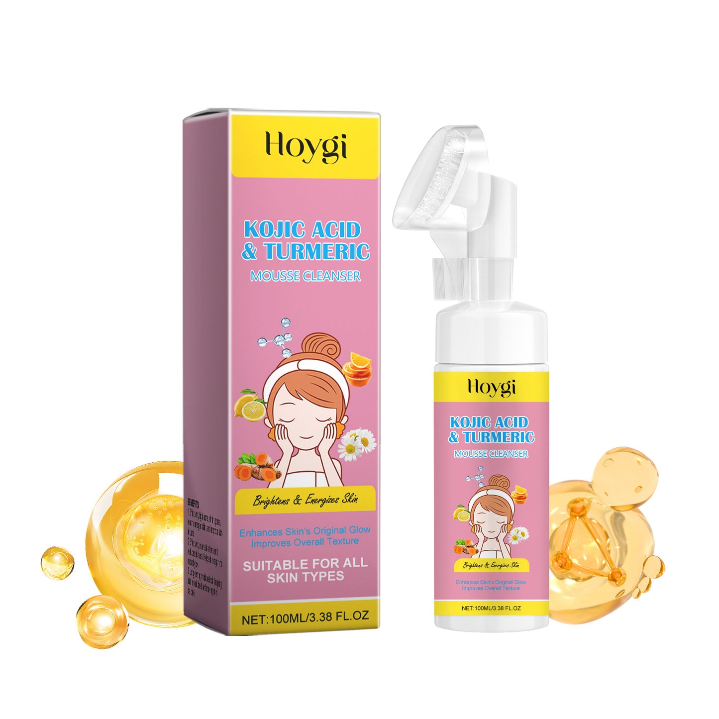 Turmeric Acid Exfoliating Facial Cleanser - Brightening Skin Care