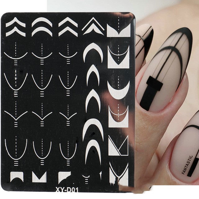 Nail Stamping Plate Set - Steel Manicure Printing