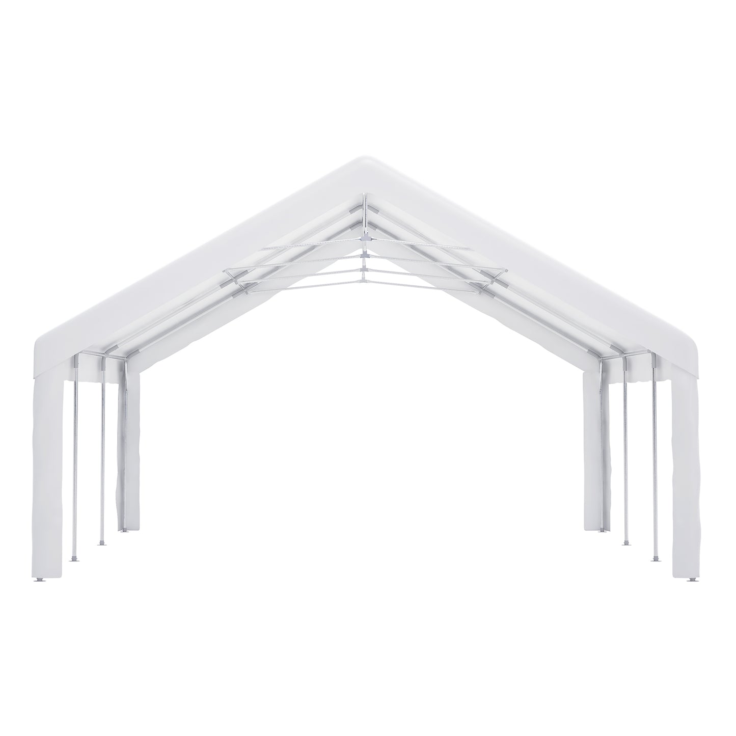 20x20 FT Outdoor Event Shelter with Detachable Sides - White