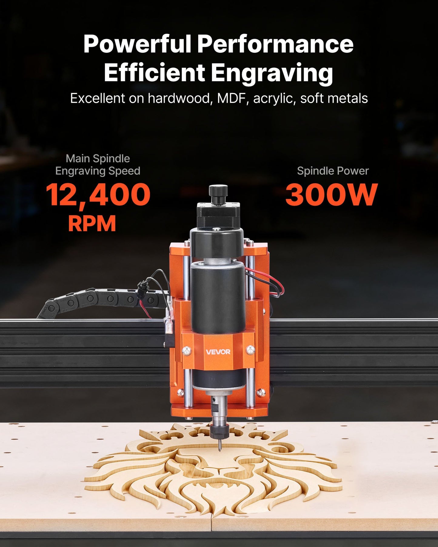 CNC Router Machine 300W Spindle 3-Axis Wood Engraving & Cutting Machine