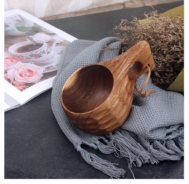 Wooden Water Cup Acacia Mangium Handcrafted Drinkware - Multiple Variants