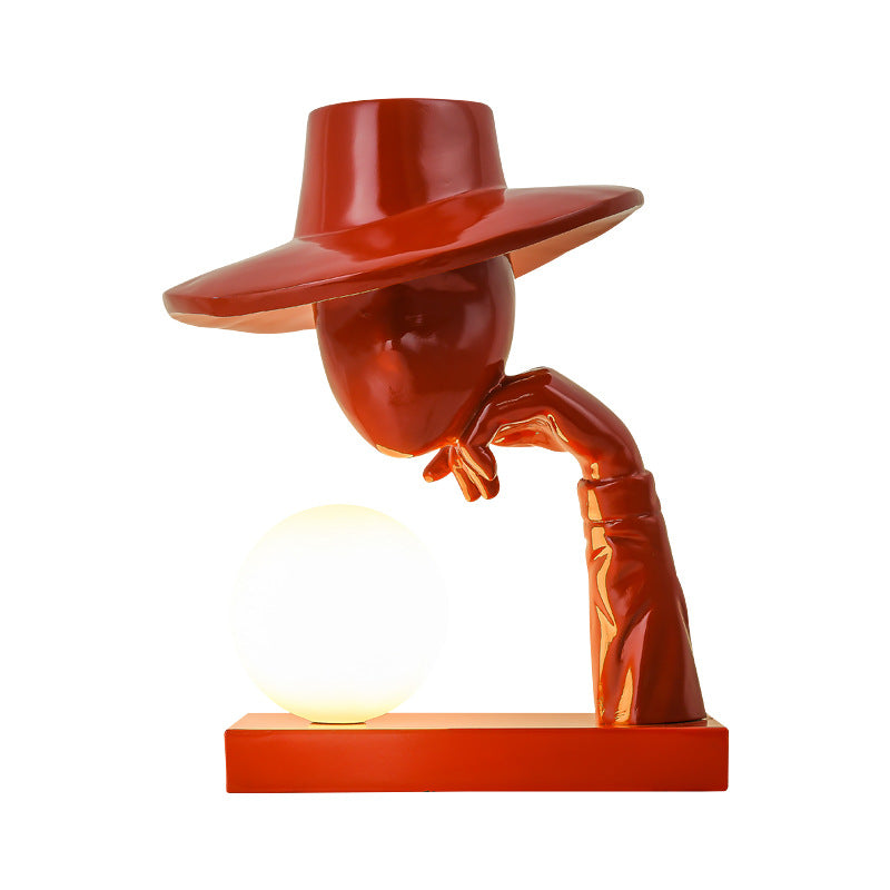 Modern Resin & Glass Sitting People Home Figure Sculpture - Multiple Colors