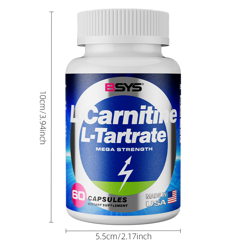 L-Carnitine L-Tartrate Supplement - 60 Capsules