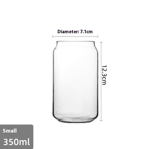 Transparent Borosilicate Glass Cup with Lid & Straw - Modern Drinkware