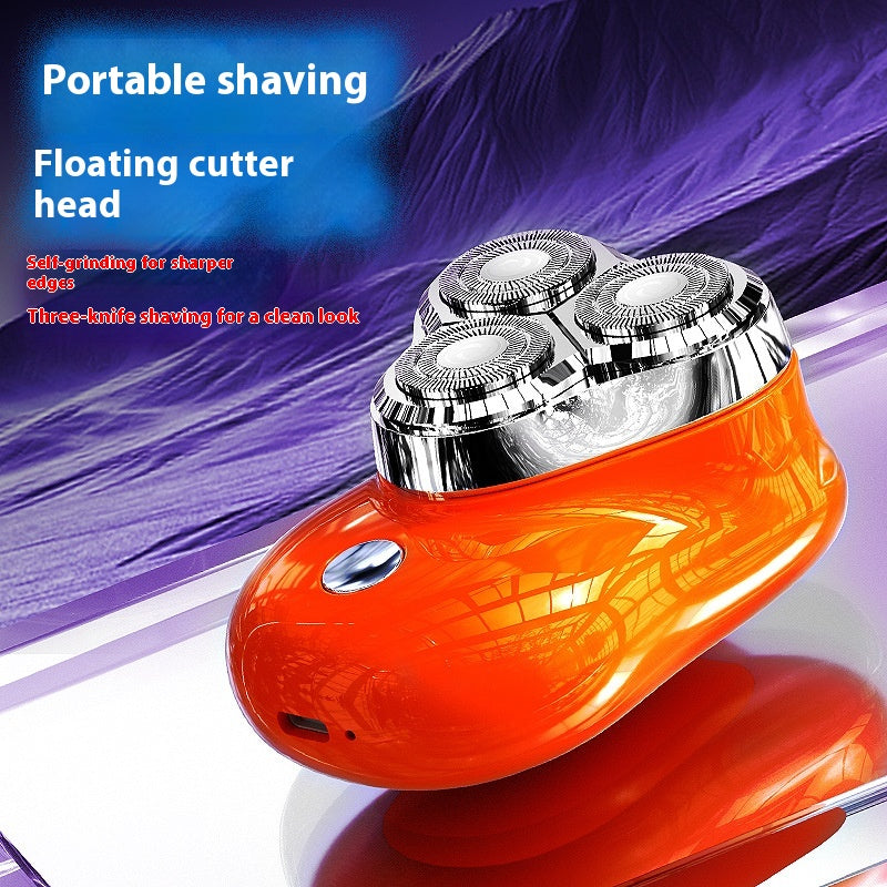 Electric Magnetic Floating Three-Blade Shaver