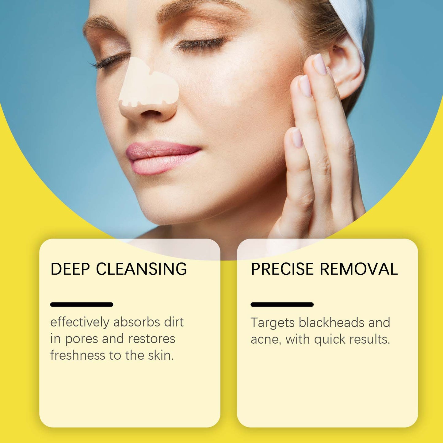 Hydrocolloid Nose Patch for Blackhead Removal & Pore Cleaning