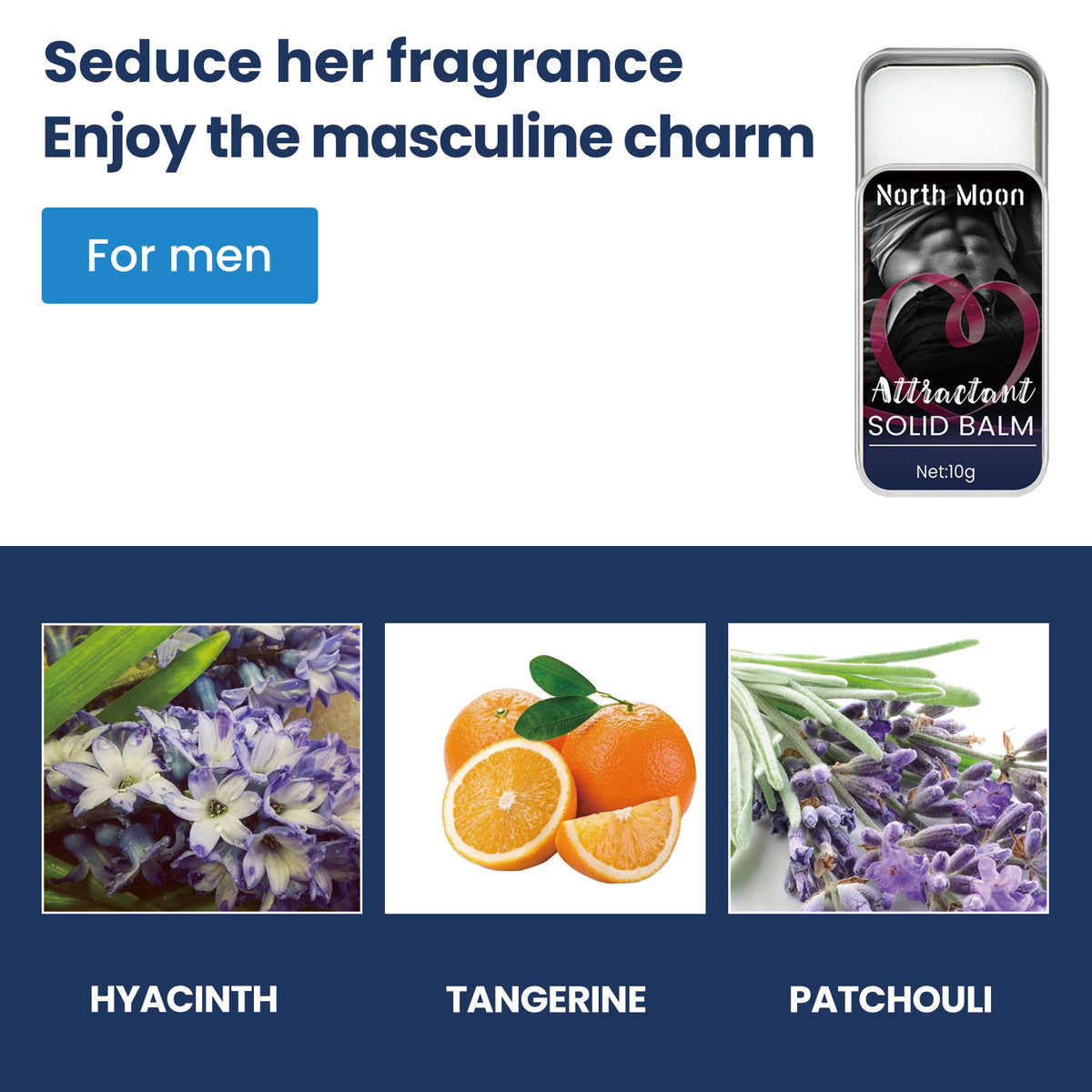 Unisex Solid Perfume Balm - Attractive Fragrance, 10g, Long Shelf Life