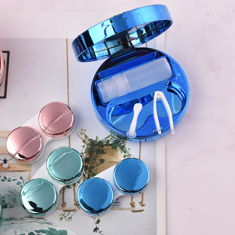Contact Lens Storage Case - Sparkling Star Design, Multiple Colors