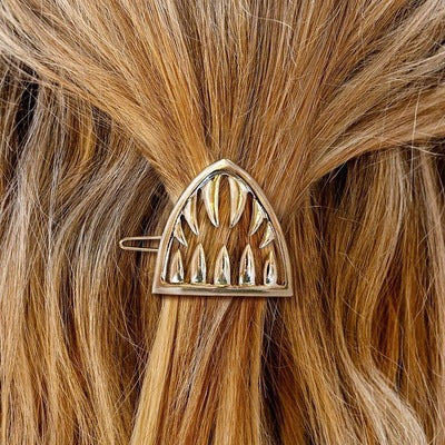 Silver Hair Claw Clip Large Shark Jaw Hairpin Elegant Hair Accessories
