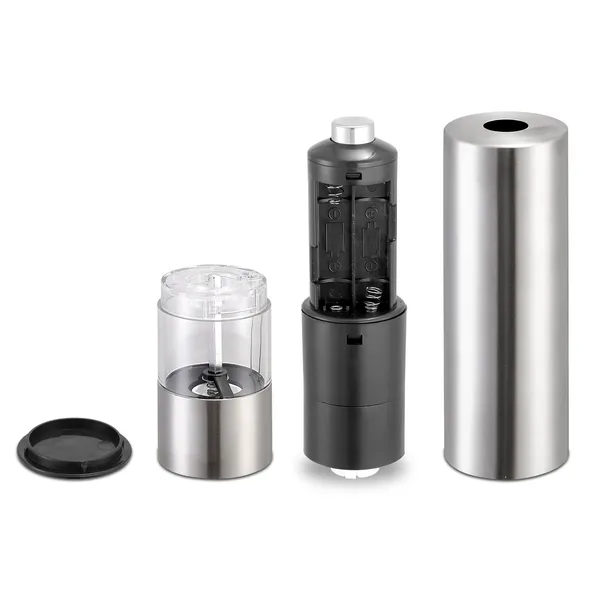 Electric Salt and Pepper Grinder with Adjustable Coarseness