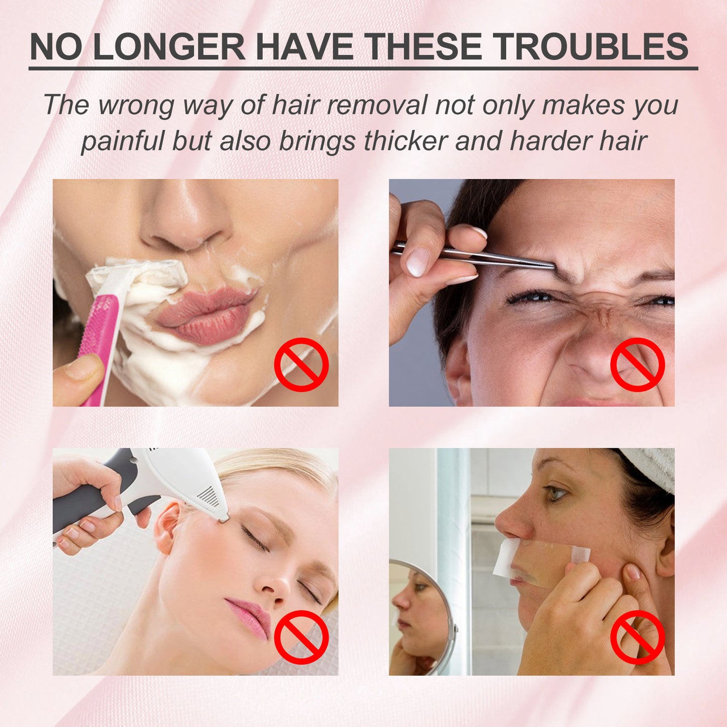 Peach Gentle Hair Removal Cream - Fast-Acting Depilatory for Face & Body