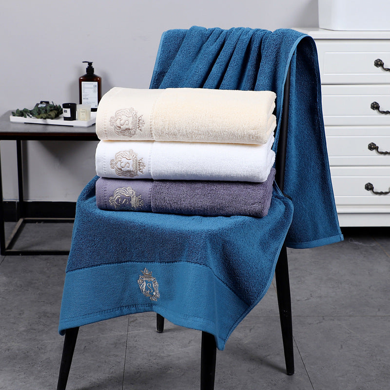 Thickened Cotton Bib Towel - Lint-Free, Soft, Durable 70x140cm