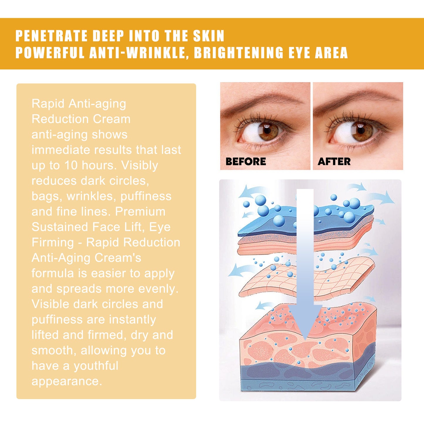 Rice Slurry Moisturizing Eye Cream - Anti-Wrinkle Skin Care