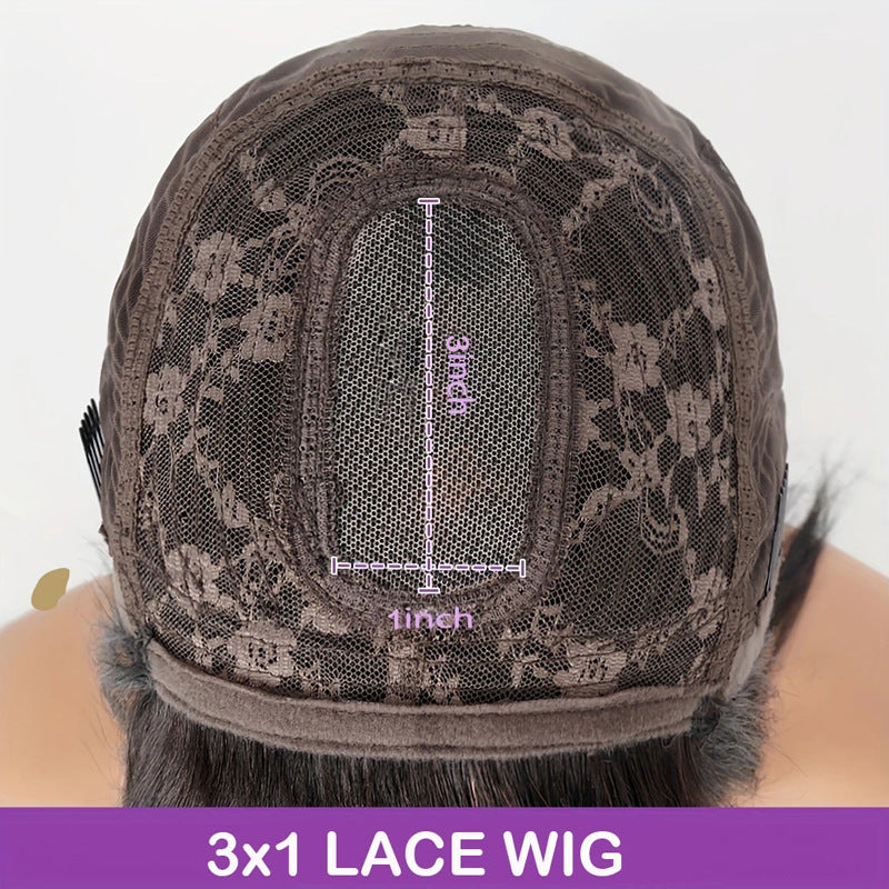 Human Hair Front Lace Wig with Multiple Length & Density Options