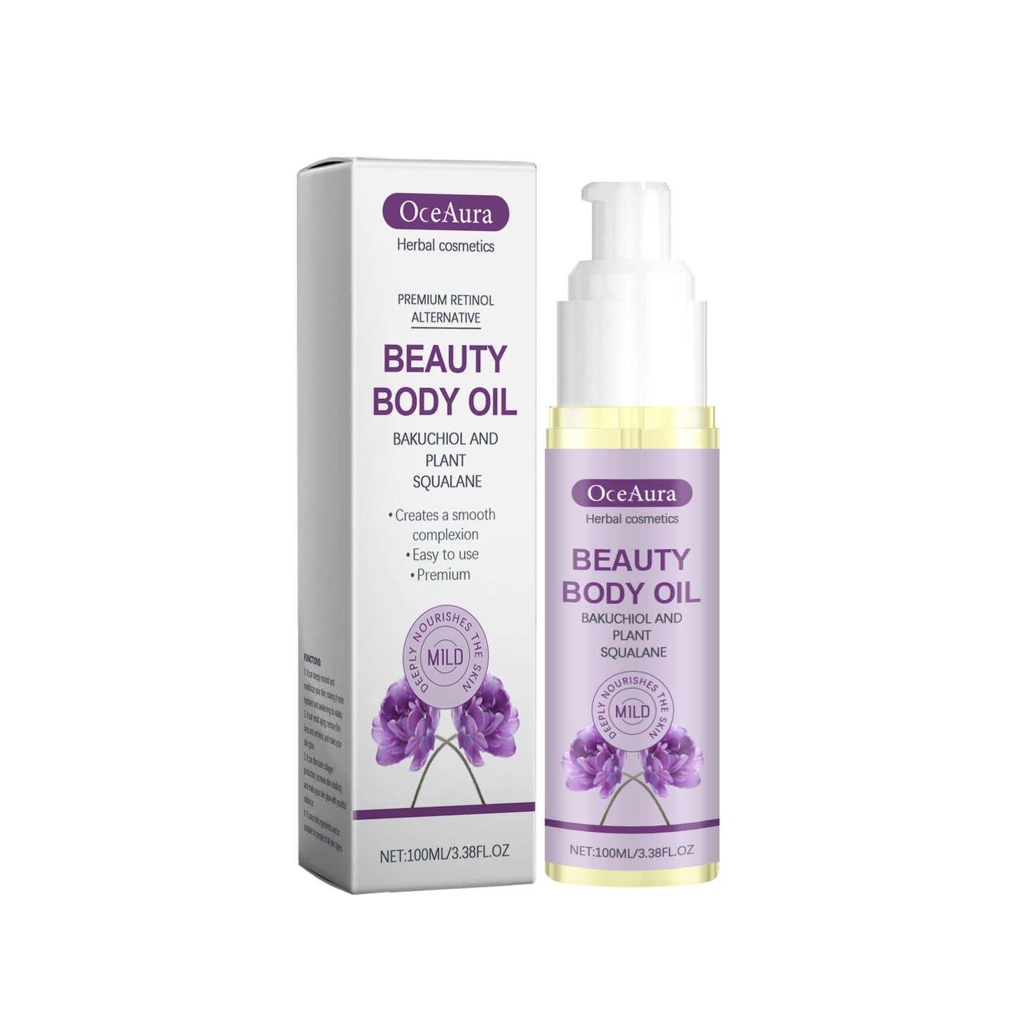 Moisturizing Body Oil with Shea Butter & Vitamin E - 100ml
