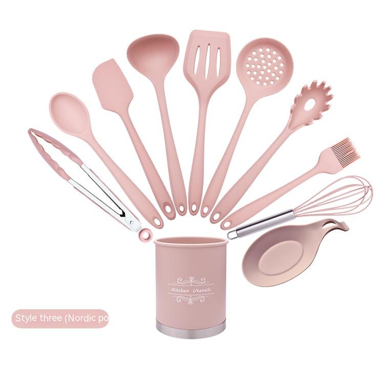 Non-Stick Silicone Cooking Utensil Set - Kitchen Tools & Utensils