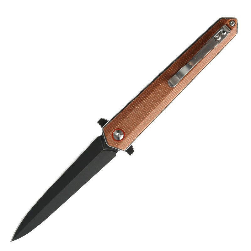 Multifunctional Folding Knife for Camping and Survival - D2 Steel, Portable