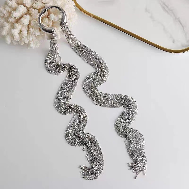 Tassel Chain Headband - Women's Fashion