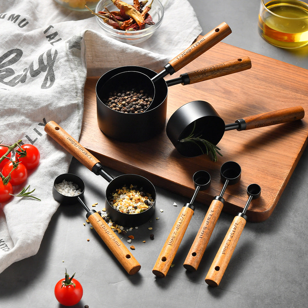 Stainless Steel Measuring Cups & Spoons Set - Kitchen Baking Tools