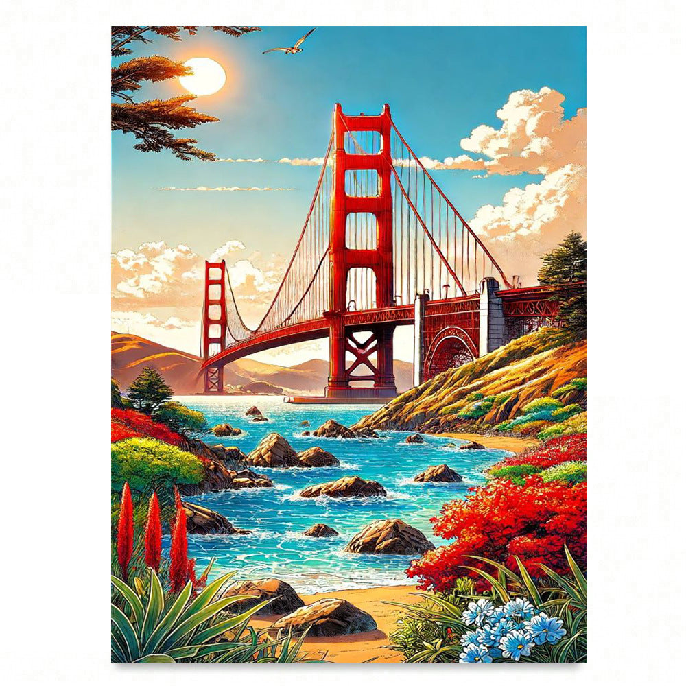 Diamond Painting Landscape DIY Wall Art for Living Room Decor - Multiple Sizes
