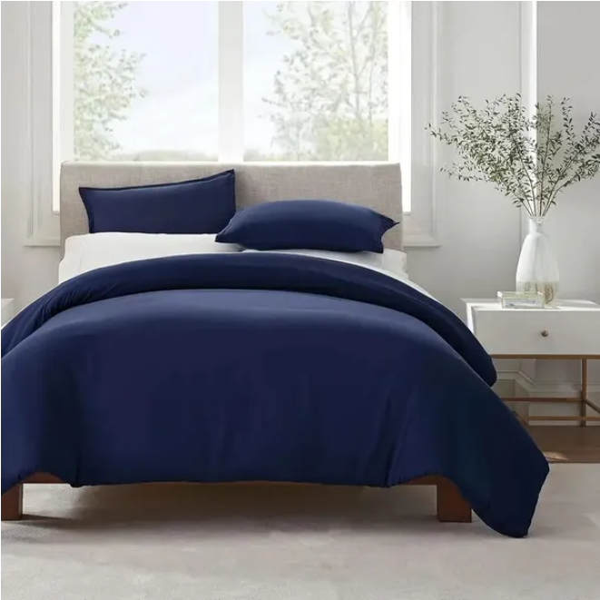 Solid Twin Duvet Cover - Multiple Styles Available