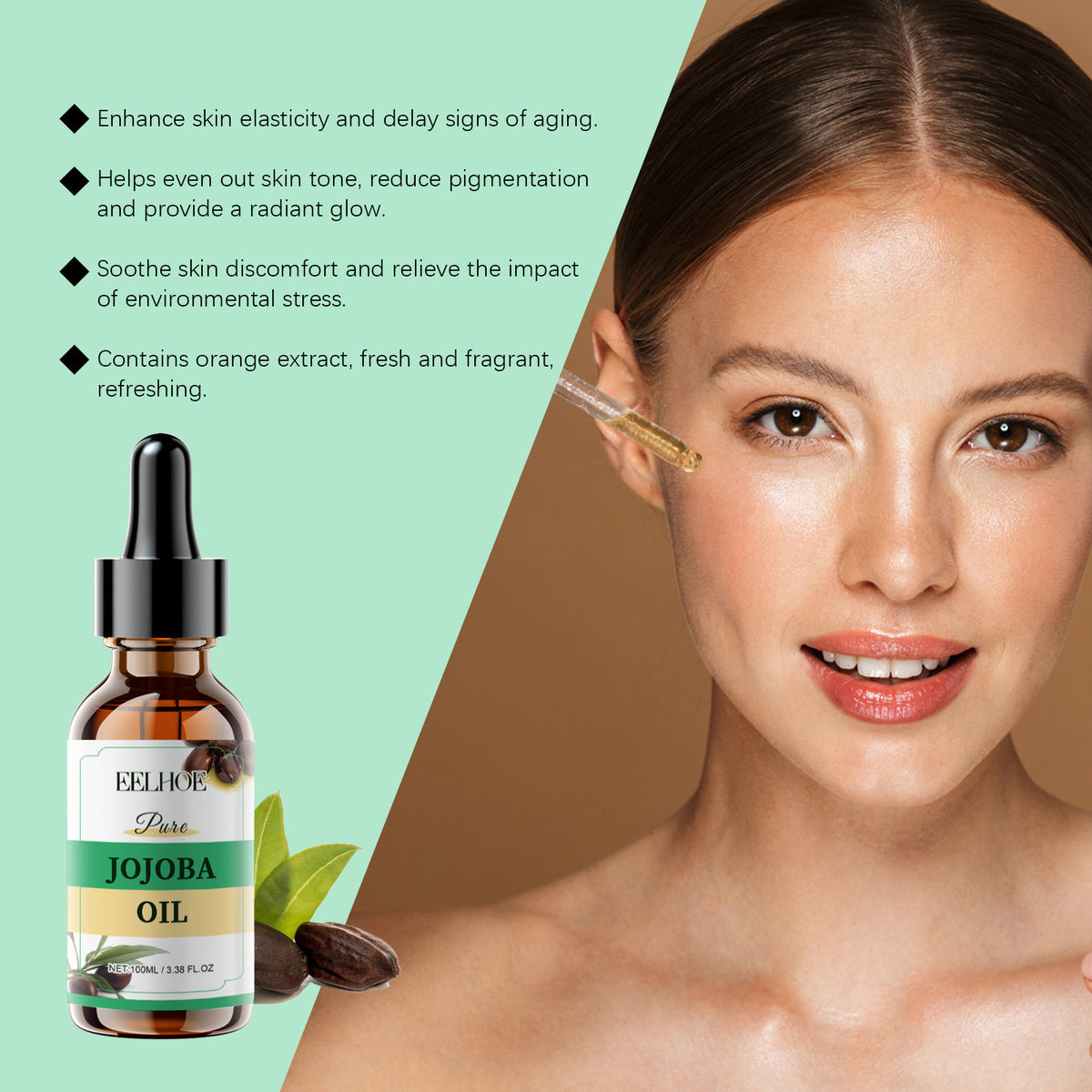 Organic Jojoba Oil 100ml Firming Moisturizing Facial Serum