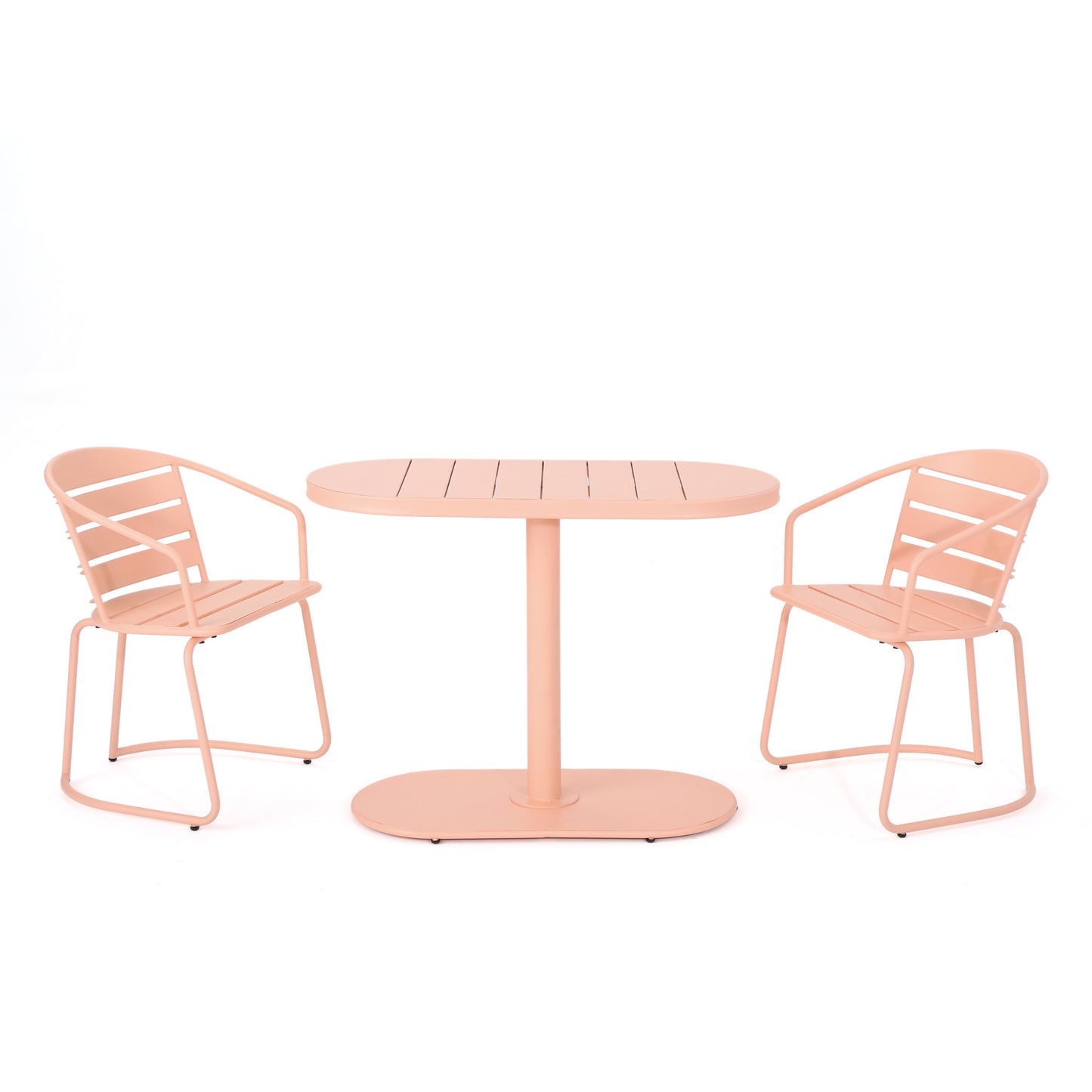 Santa Monica Outdoor Bistro Set - Coral Iron Dining Furniture