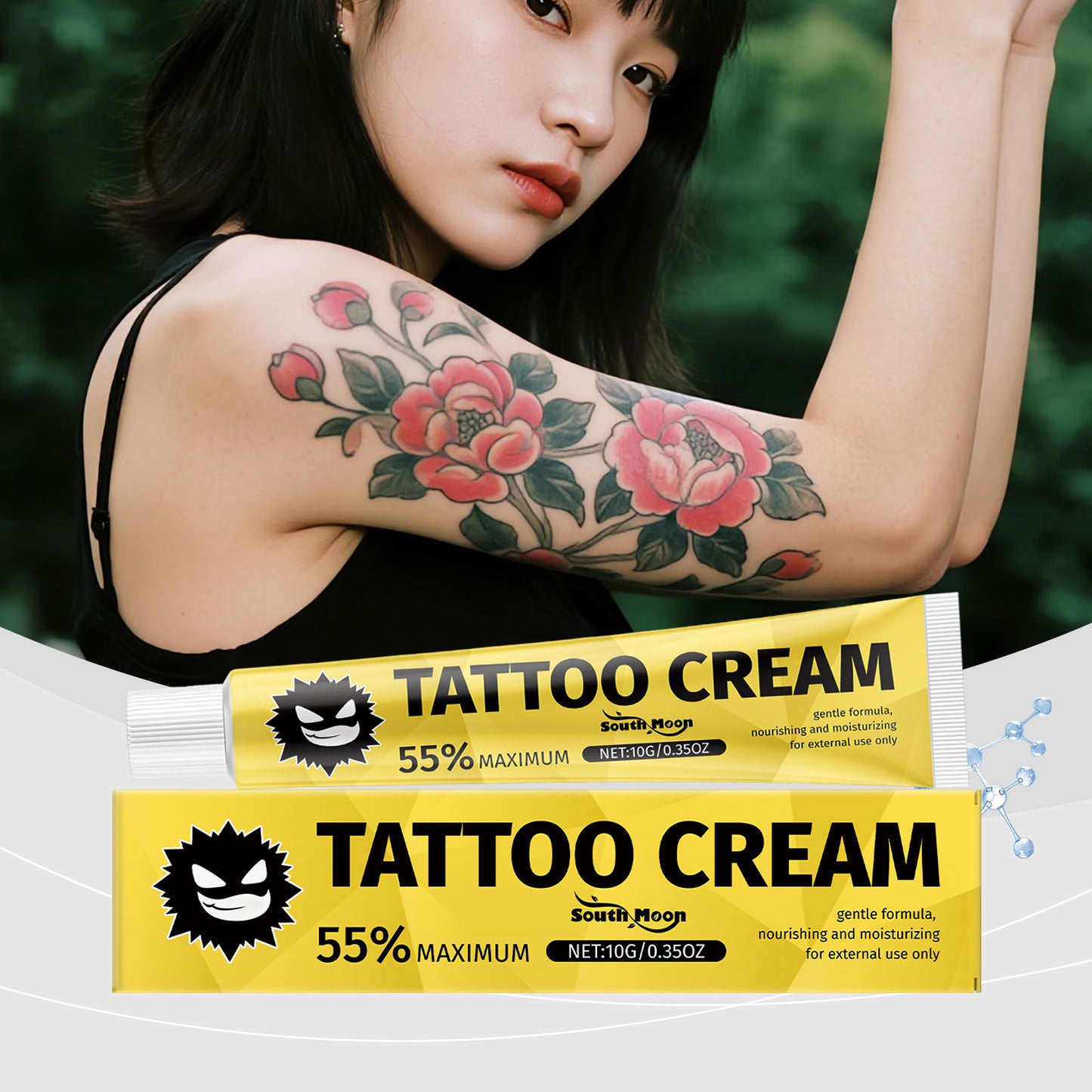 Tattoo Aftercare Cream Moisturizing Skin Repair for Vibrant Color Tattoos 10g