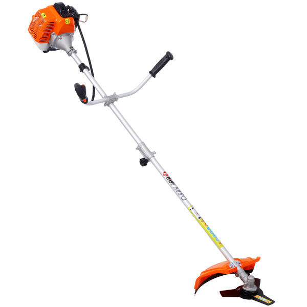 52cc Gasoline Lawn Mower with 2-in-1 Function, 10-inch Cutting Width, Rubber Handle