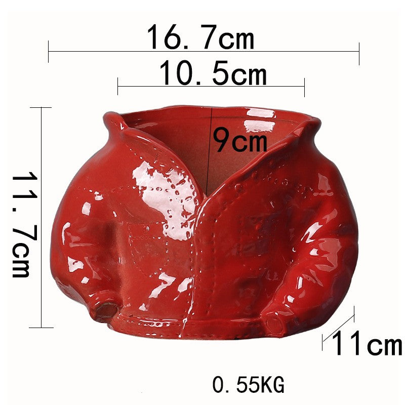 Ceramic Flower Pot Set - Indoor Succulent Planters for Home & Garden