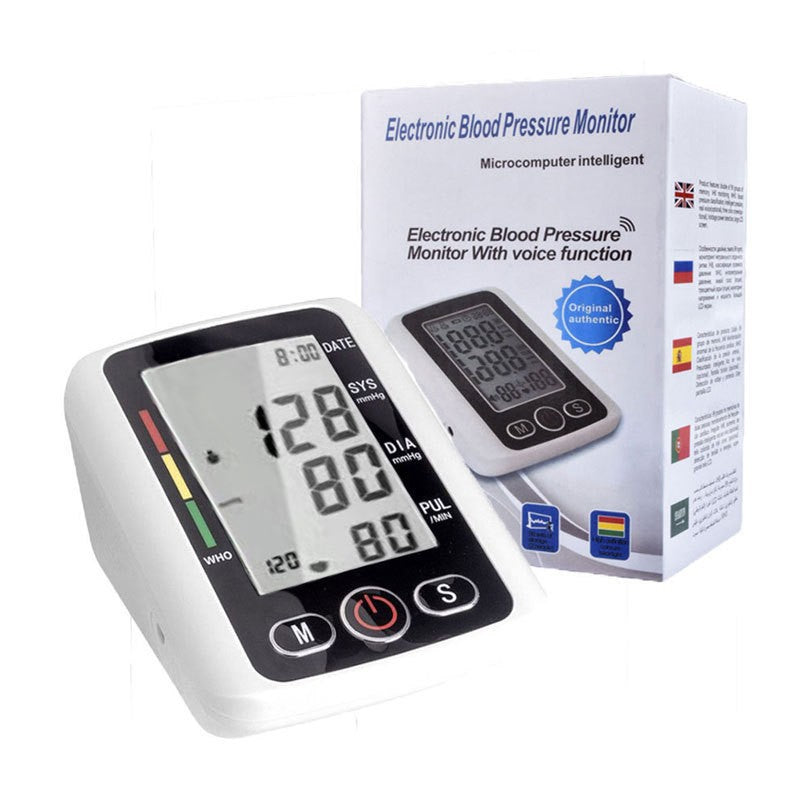 Automatic Upper Arm Blood Pressure Monitor with Voice and Memory