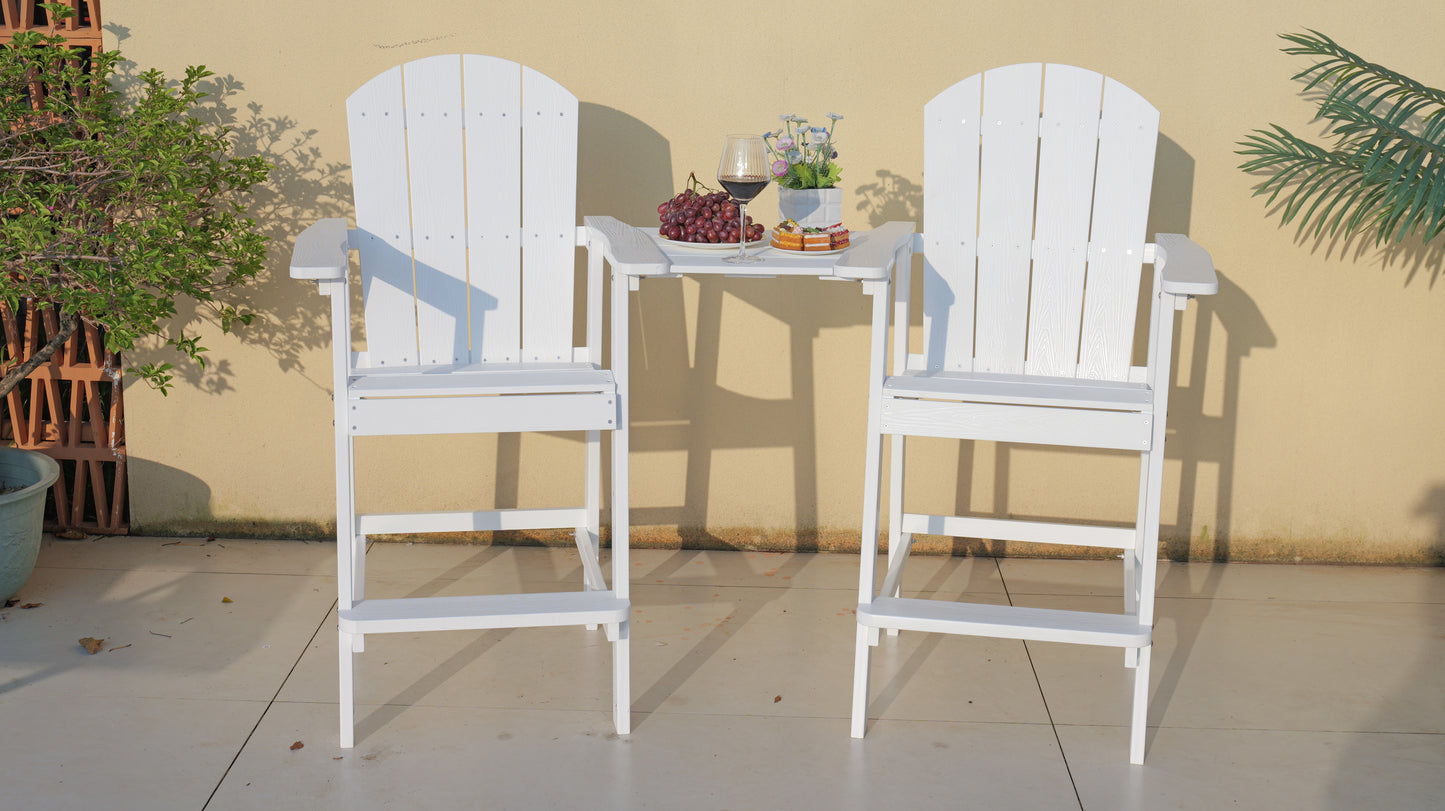 Outdoor Bar Chair Set Perfect For Patio Happy Hour Togethers & Casual