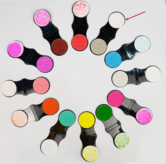 12-Color Hair Highlight Clip Set for Quick Spot Coloring - Matte Finish