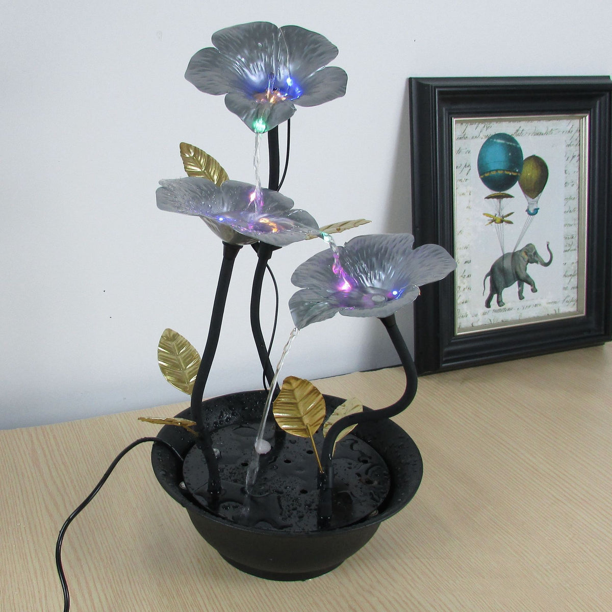 Modern Nordic Style Metal Fountain for Living Room Decor