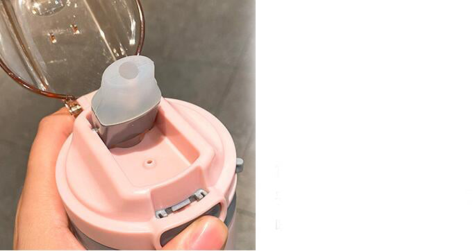 Large Capacity Frosted Plastic Water Cup with Gradient Color - 600ml