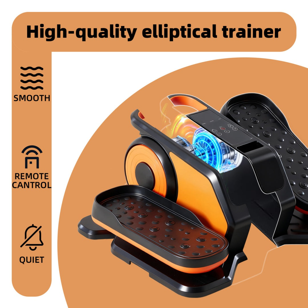 Under-Desk Elliptical Mini Pedal Exerciser with Adjustable Speed and LED Display