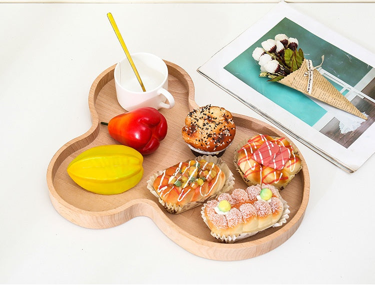 Wooden Dim Sum Plate Ornaments - Modern Home Decor, Gift Idea