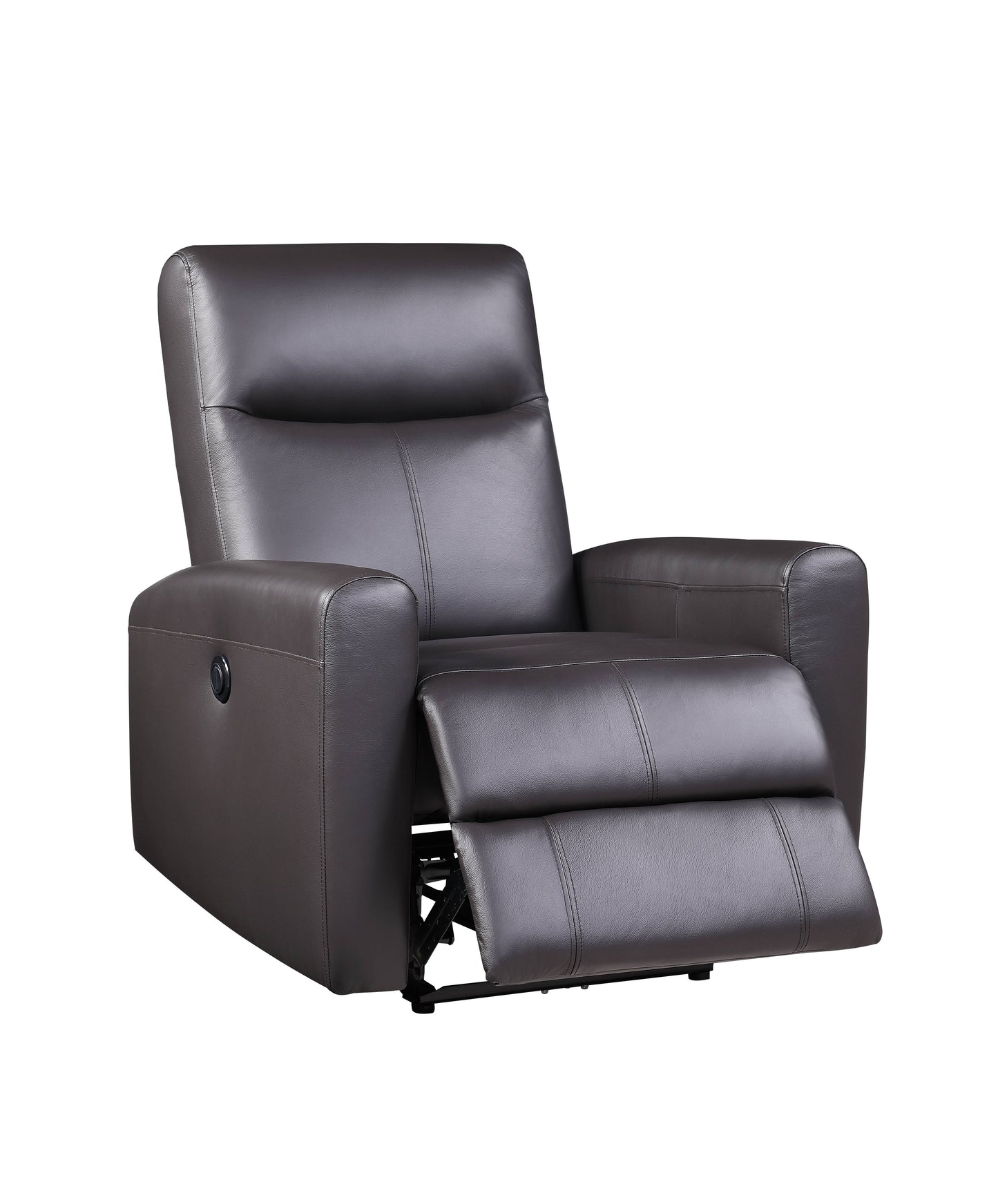 Brown Top Grain Leather Match Power Motion Recliner