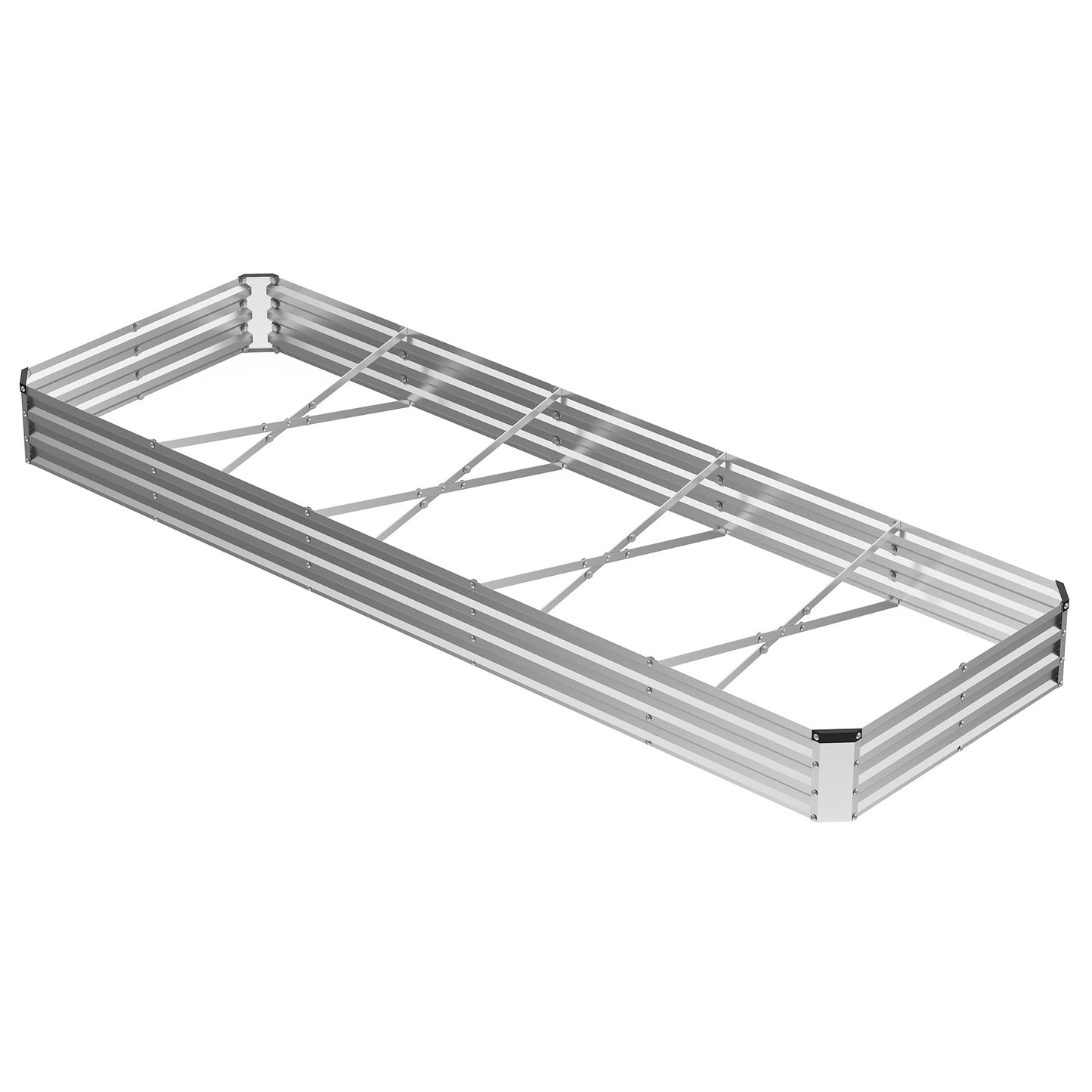 Galvanized Raised Garden Bed - Easy Assembly Metal Planting Box