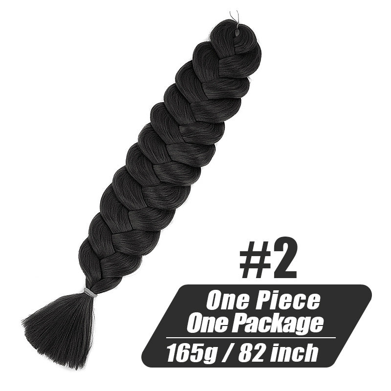 Long Braided Ponytail Hair Extension for Women - Multi-Color, 82 Inch