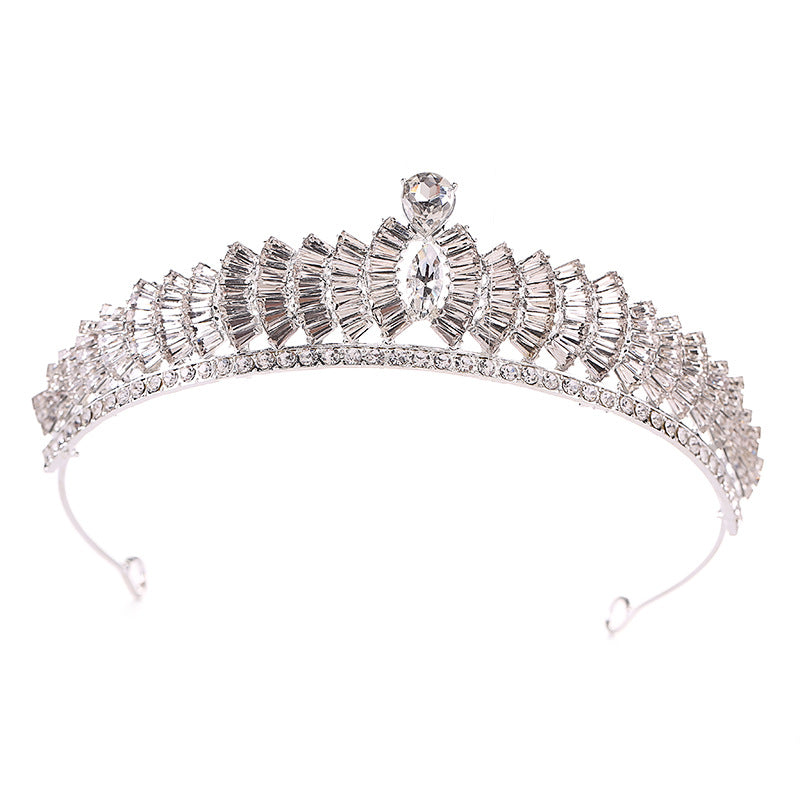 Rhinestone Crown Hair Ornament