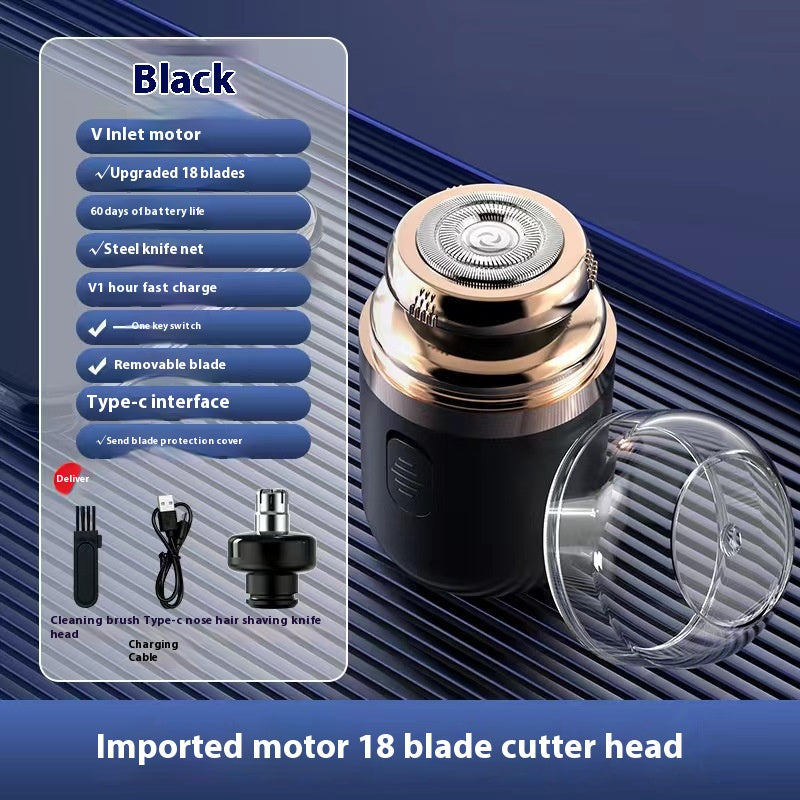 2-in-1 Electric Nose Hair Trimmer & Shaver Rechargeable