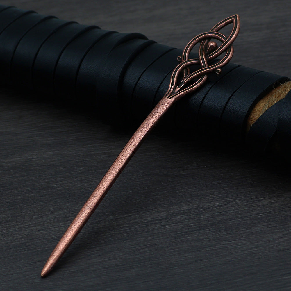 Simple Moon Hairpin - Geometric Alloy
