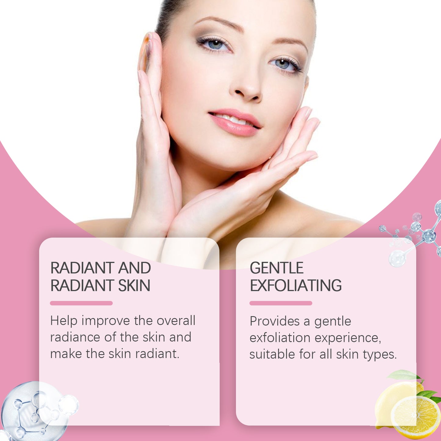 Brightening Facial Scrub with Citrus Extract for Glowing Skin