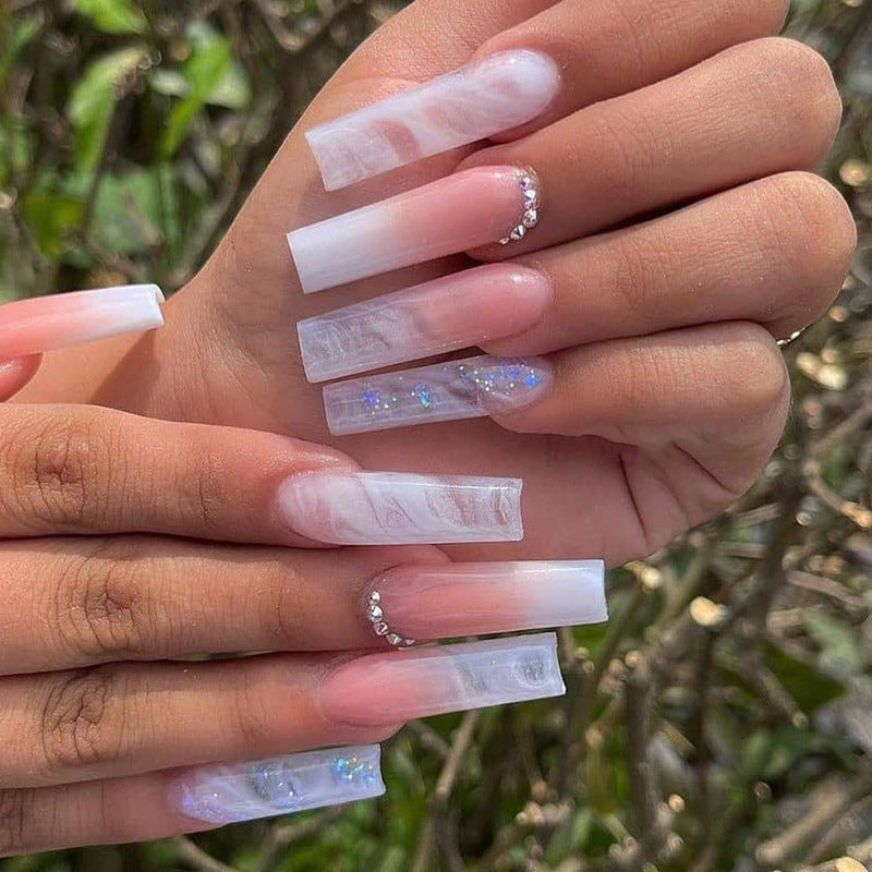 White Smudges Nail Art Enhancement Kit