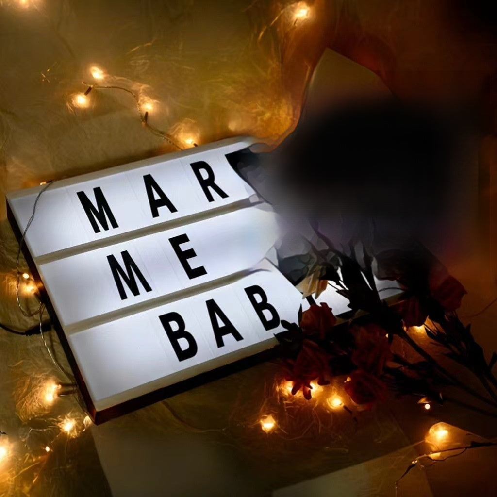 LED Light Box Puzzle Lamp with Customizable Color & Material Options