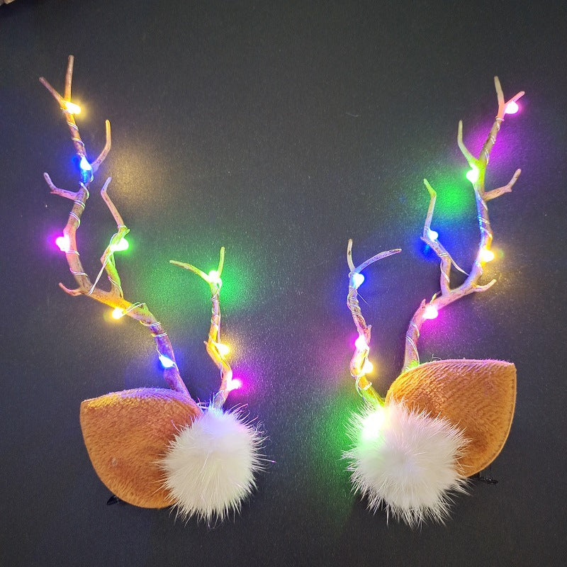 Luminous Antler Hairpin - Light-Up Hair Accessories